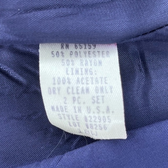 Vintage 18W J.G. HOOK 2 Piece Suit 80's |‎ Jacket & Pleated Skirt Plaid Tweed - Picture 12 of 13